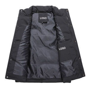 Nouveau automne et hiver haute qualité gilet décontracté solide sans manches Plus veste épaissie chaud personnalisé hommes bulle bouffante pour hommes - Product Image 4