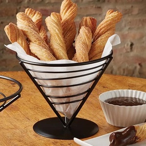 Cesta organizadora de almacenamiento de rejilla de alambre de hierro y Metal Rectangular respetuosa con el medio ambiente personalizable, manijas plegables, cestas de frutas sostenibles - Product Image 4