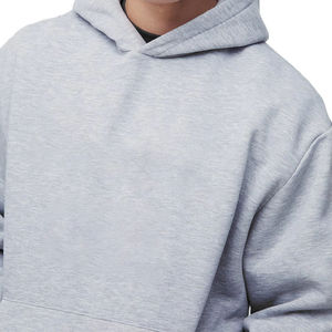 OEM Sweats à capuche en coton épais 200-500gsm pour hommes Pull surdimensionné avec impression numérique à motifs solides pour l'hiver - Product Image 4