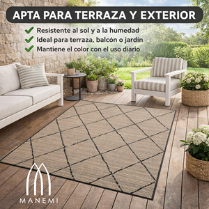 Alfombra de Polipropileno Tejida Antideslizante y Duradera para Patio, Jardín, Balcón o Sala de Estar, Ligera y Fácil de Limpiar - Product Image 5