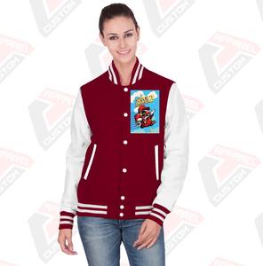 Venta caliente de las mujeres Casual Street Wear Varsity Jacket Nueva moda de impresión personalizada chaqueta transpirable para las mujeres - Product Image 1
