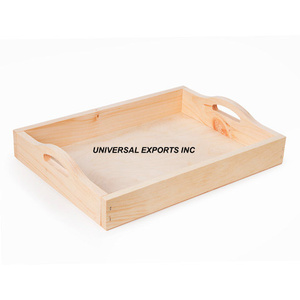 Plateau de service rond en bois de qualité supérieure, fait main, pour chocolats, plateau de service en bois classique et élégant - Product Image 6