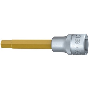 HAZET 986L Llave de Tubo Hexagonal Interna de 1/2 Pulgada, Inserto de 9 mm de Diámetro, 100 mm de Longitud - Product Image 1