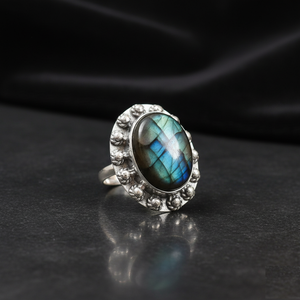 Handmade 925 Sterling Silver Bezel Setting Women's Engagement <b>Ring</b> - Product Image 2