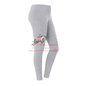 Leggings d'équitation taille haute pour femme avec grip aux genoux, cuissardes en silicone à assise complète, extensibles et respirantes - Product Image 2
