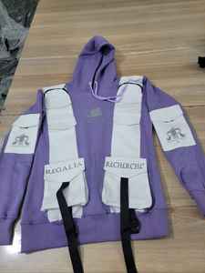 Vente en gros personnalisé de haute qualité luxe Designer lourd 100% coton pull à capuche imprimé et logo brodé - Product Image 6