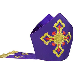 Coiffe liturgique de style moderne Mitre Disponible dans des styles modernes au meilleur prix de gros - Product Image 1