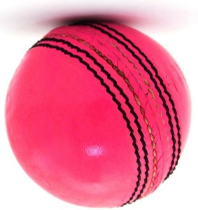 Pelotas de críquet de cuero rosa de calidad profesional, paquete de 6 - Product Image 2