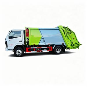 Camion compacteur de déchets Dongfeng Furika 5-8 mètres cubes, camion à ordures compactées, volume personnalisable, camion de nettoyage sanitaire urbain - Product Image 1