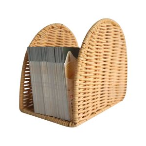 Porte-serviettes en rotin vintage durable: idéal pour la cuisine, la table et les pique-niques-un charmant distributeur de serviettes en papier - Product Image 2