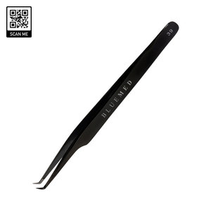 Pince à épiler ergonomique légère en acier inoxydable, testée à la main, haute tension, pour extensions de cils, prise confortable - Product Image 6