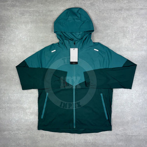 Custom Windbreaker <b>Shorts</b> Suits Hooded Jacket <b>Men</b> <b>Zip</b> up Nylon Waterproof Solid Color Windbreaker <b>Short</b> Set - Product Image 2