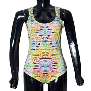 Traje de Baño Enterizo con Estampado de Leopardo Arcoíris para Mujer, Diseño de Guepardo, Espalda Descubierta, Traje de Baño de Diseñador, Traje de Baño para Mujer - Product Image 1
