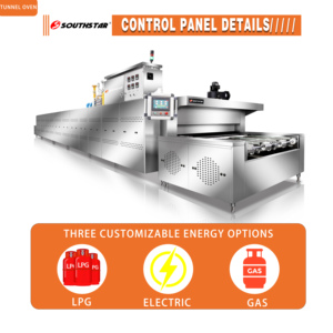 เตาอบแก๊สอุตสาหกรรมแบบอุโมงค์ Southstar แบบกำหนดเองได้ พร้อมฟังก์ชั่นอบขนมปังหลากหลายรูปแบบ และแผงควบคุมใช้งานง่าย - Product Image 2