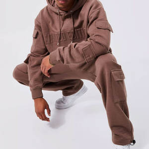 Chándales en relieve de ropa deportiva recién llegados al por mayor de primera calidad/chándales en relieve de gran tamaño con jersey para hombre de algodón 100% personalizados - Product Image 3