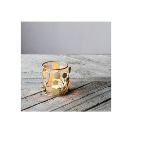 Vente chaude couvercle de bougeoir en verre avec métal pour un look de luxe pour votre décoration intérieure - Product Image 1