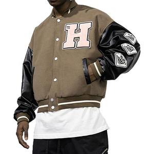 Wholesale Best Quality <b>Light</b> Weight <b>Men</b> Embroidered Varsity <b>Jacket</b> / New Fashion Wear Lightweight <b>Men</b> Varsity <b>Jacket</b> - Product Image 1