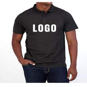Camisetas Polo de manga corta de algodón 100% de alta calidad para hombre, patrón sólido de talla grande con logotipo personalizado - Product Image 4