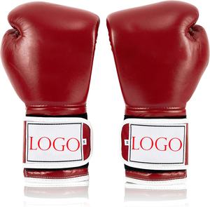 Nouveauté Gants de boxe en cuir de haute qualité Gants d'entraînement professionnels de Muay Thai MMA Gants de sparring à lacets Extérieur - Product Image 5