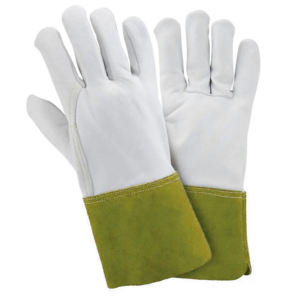 Guantes de soldadura de cuero dividido de vaca de grano de oveja suave de alta calidad, equipo de protección Personal anticorte, protección de seguridad - Product Image 4