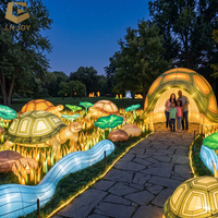 Installation clé en main de lanternes sur le thème de l'océan pour parcs d'attractions avec fabrication sur mesure et installation mondiale