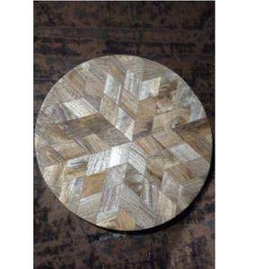 Sous-verres en bois de haute qualité, écologiques, classiques, faits à la main, avec logo personnalisable, diamètre 300 mm, pour la maison, l'hôtel et la restauration - Product Image 1