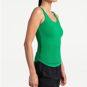 Camiseta sin mangas para mujer con cuello redondo y precio al por mayor, camiseta sin mangas transpirable de talla grande con logotipo personalizado a precio razonable - Product Image 6