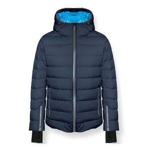 Blouson d'hiver matelassé réversible pour homme, élégant, enduit, écologique, séchage rapide, léger, coupe longue, style urbain - Product Image 4