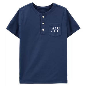 เสื้อผ้าเด็กผ้าฝ้าย100% ลำลองเสื้อแขนสั้นคอกลมดีไซน์เรียบง่ายสไตล์ว่างเปล่าสำหรับฤดูร้อน - Product Image 2