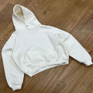 Sudadera con capucha de gran tamaño con lavado ácido gris pesado - Product Image 6