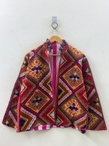 Marron Velvet Suzani <b>Jacket</b> Ethnic Velvet Winter <b>Jacket</b> Suzani <b>Jacket</b> <b>Hippie</b> Coat Gift For Her Velvet <b>Jacket</b> Bridesmaid Gift - Product Image 2