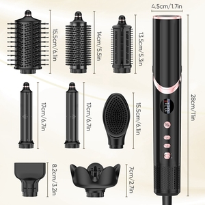8 In 1 Hair Styling Blow Dryer Hot Air Brush Styler Secador De Cabelo Professional Salon Hair Dryer With 8 Detachable Nozzles - Product Image 3