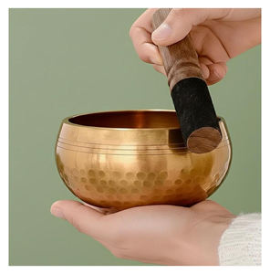 Cuencos Tibetanos Personalizados, Pulidos, Ecológicos, de Sonido Suave, Hechos a Mano, de Metal, para Meditación, Yoga, Sanación Sonora y Relajación - Product Image 6