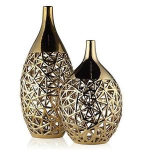 Design personnalisé fait main idéal pour la décoration intérieure Meilleur décor intérieur fait à la main et design fait à la main Vase végétal en or et vase à fleurs - Product Image 6