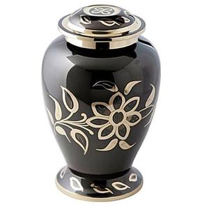 Urne de crémation en métal vert de qualité supérieure feuilles tombantes souvenir de conception pour les cendres humaines adultes approvisionnement funéraire à forte demande - Product Image 6