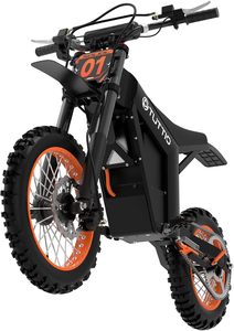 Soleil01 Electric-Dirt-Bike con forcella di sospensione nera, pneumatico grasso 14 "/12" 2000W elettrico-moto con batteria 48V 21AH 37mph - Product Image 2