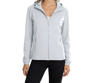 Wholesale Women's Softshell Jacket Custom Made Hot Sales Winter Windbreaker <b>Coat</b> Clothes Hood Fleece Softshell high quality - Product Image 4