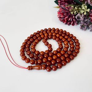 Tasbih vintage marron, 99 perles en ambre baltique naturel, perles de prière - Product Image 2