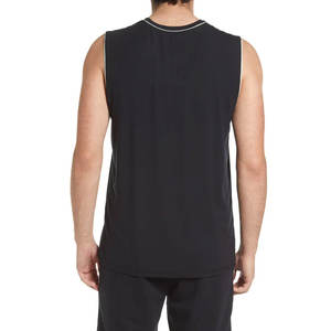 Precio al por mayor de fábrica Logotipo personalizado Impresión Hombres Camiseta sin mangas 100% Algodón Hecho Color sólido Hombres Camiseta sin mangas - Product Image 2