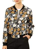Veste bomber en satin personnalisée de haute qualité pour femmes, respirante, hiver, couleur contrastée, fermeture éclair, style streetwear
