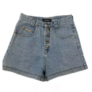 Vintage 90's Denim High Rise Shorts - 27 "Taille - Product Image 1