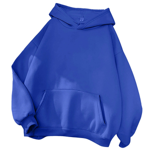 Sudaderas con capucha unisex de algodón pesado con logotipo bordado, chándal informal de lana a granel, tejido vaquero, estampado de logotipo personalizado, liso para hombre - Product Image 6