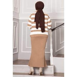 Vestido recortado de rayas anchas TEN - Product Image 4