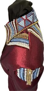 Tela de tafetán elástica hecha a mano Cowgirl Western Show Shirt - Product Image 5