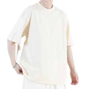 Camisetas de corte holgado con hombros caídos para hombre, 100% algodón, oversize, 230GSM, con logo personalizado, tallas grandes. - Product Image 4