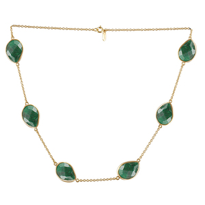 Nouveaux colliers uniques pierre naturelle 925 argent sterling prehnite perles collier de pierre pour femme et fille - Product Image 2