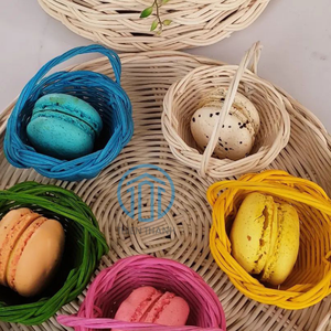Panier cage coloré du meilleur naturel fait à la main écologique pour décorer une fête ou des vacances avec un mini design mignon en gros - Product Image 5