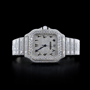Reloj de Lujo Hecho a Mano para Hombre con Incrustaciones de Cristales, Pasa el Test de Cristales, con Estilo Elegante, Edición Limitada de Diamantes a Precio de Exportación - Product Image 1