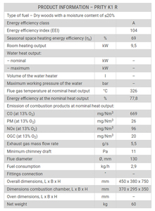 Cheminées à bois de couleur noire en acier aux meilleures performances pour une utilisation en intérieur dans une villa, un appartement, une maison et un hôtel - Product Image 2