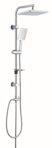 Juego de Ducha de Lluvia de Alta Presión con Empaque Personalizado, Montado en la Pared, de Acero Inoxidable Cepillado, para Mejorar el Baño de Apartamentos - Product Image 4